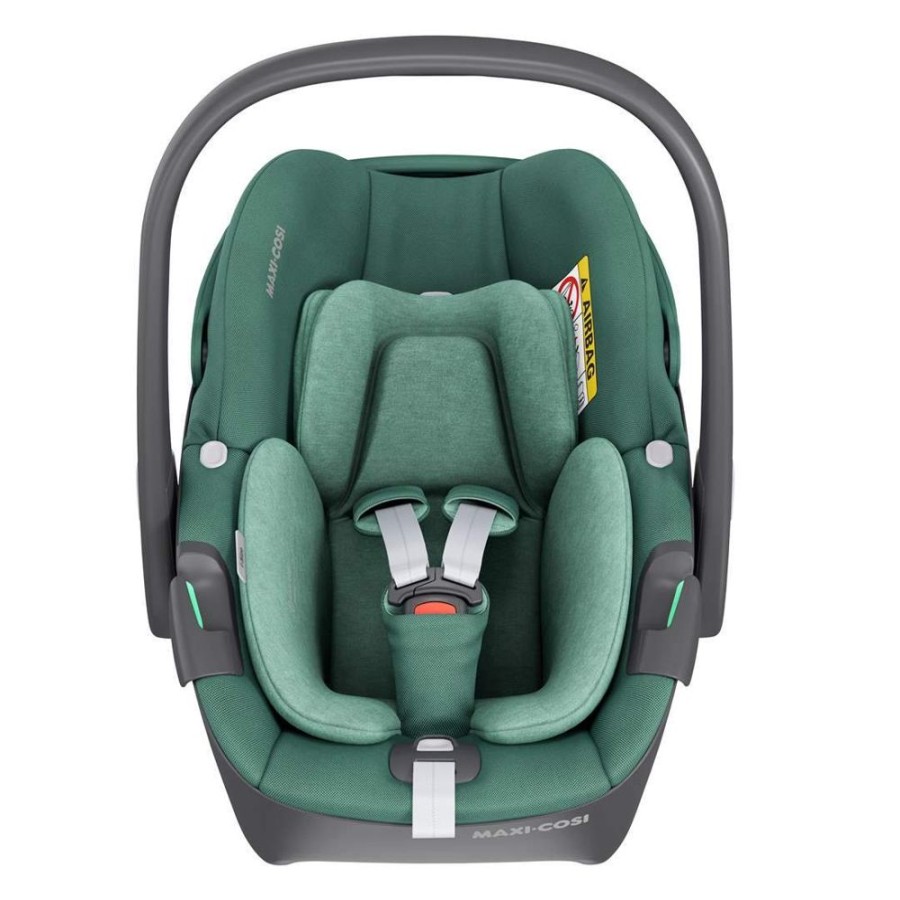 Prams & Pushchairs Millie & Ralph | Maxi-Cosi Pebble 360 Car Seat + Familyfix 360 Base - Essential Green