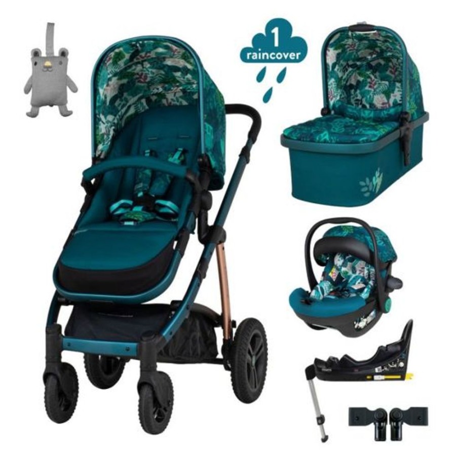 Prams & Pushchairs Cosatto | Cosatto Wow 2 Acorn I-Size Car Seat & Base Bundle - Midnight Jungle