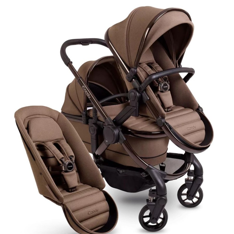 Prams & Pushchairs iCandy | Icandy Peach 7 Double Pushchair Bundle - Coco