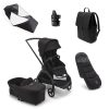 Prams & Pushchairs Bugaboo | Bugaboo Dragonfly Complete Bundle - Black With Midnight Black