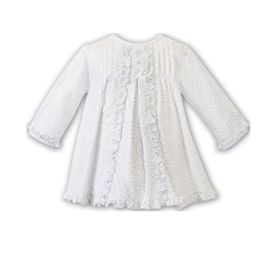 Clothing Sarah Louise Dresses | Girls Autumn Print Ruffle Long Sleeve Dress